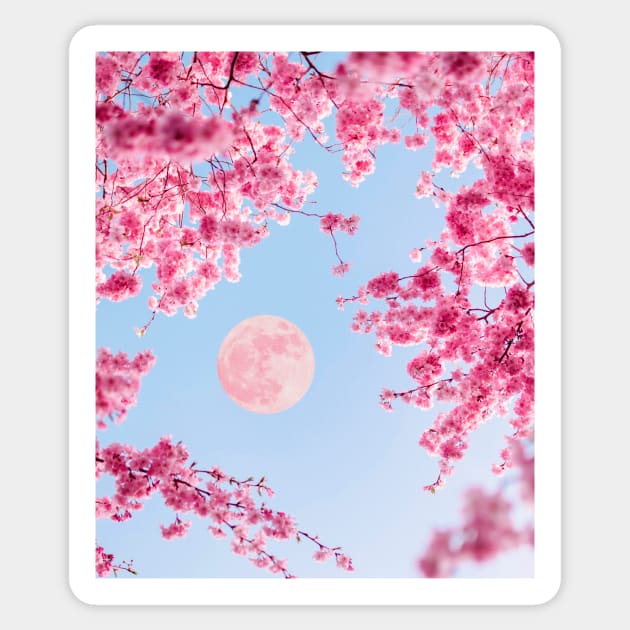 Blossom moon Sticker by Vintage Dream